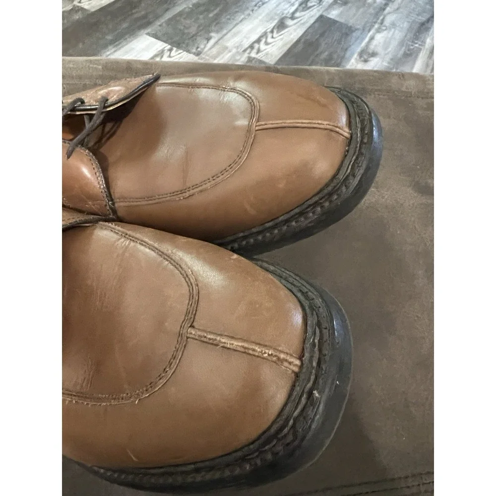 Allen Edmonds Shoes Split Toe Derby Men's 10D Brown Leather Business City Preppy